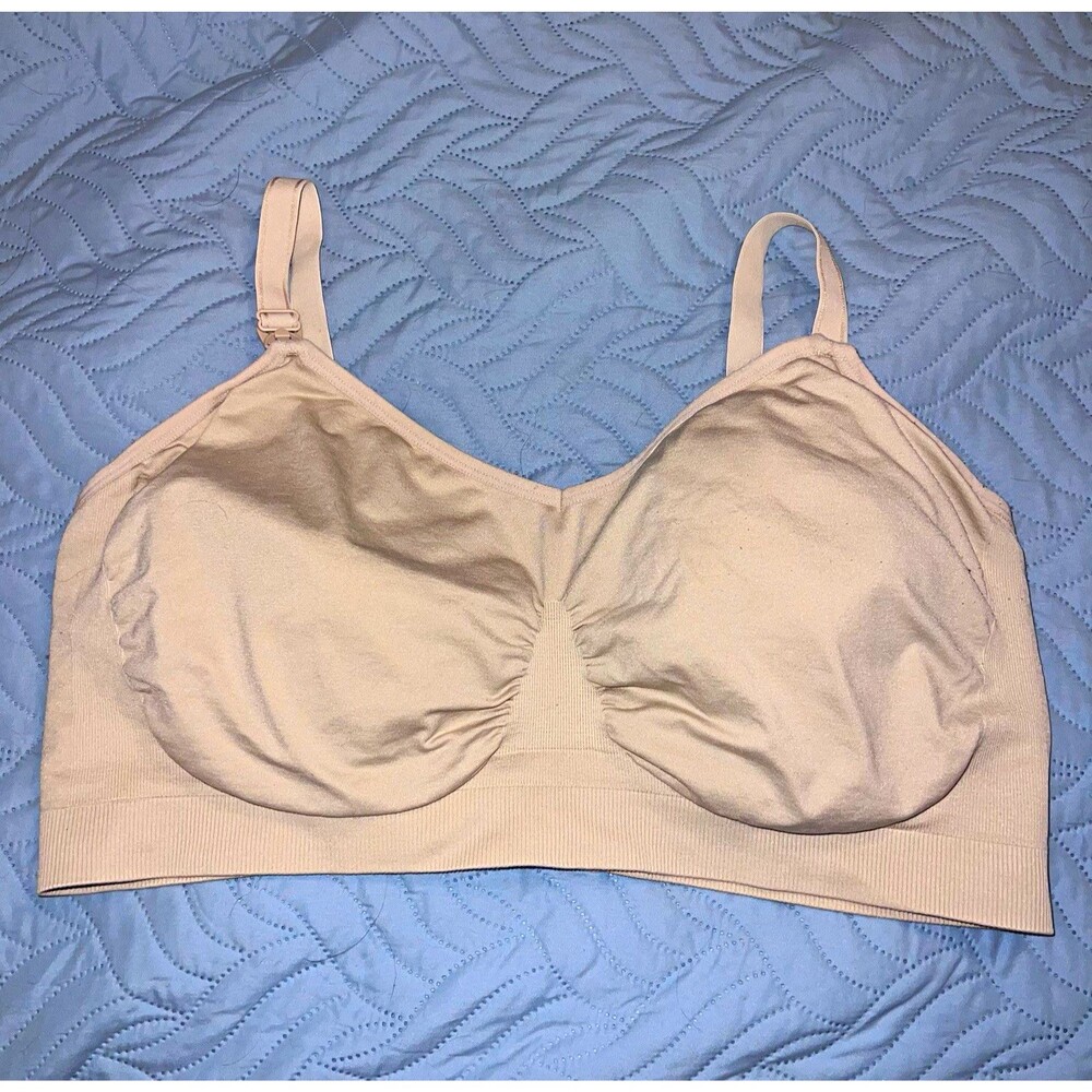 Shapermint Essentials Nursing Bra Beige Wireless 4XL New